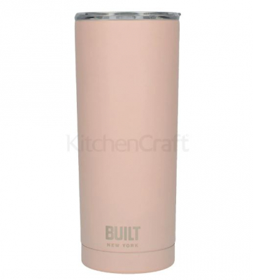 BUILT 20OZ DOUBLE WALLED S/S WATER TUMBLER PALE PINK