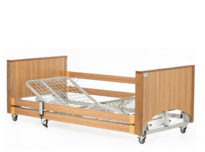 ALERTA LOMOND LOW ELECTRIC BED HI-LO 4 SECTION OAK