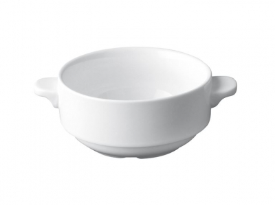 SUPERWHITE LUGGED SOUP BOWL 10OZ 28CL