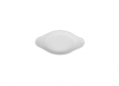 SUPERWHITE OVAL EARED DISH 6.5Inch 16.5CM