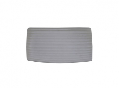 ARTISAN PEBBLE RECT PLATTER 36X20CM GREY