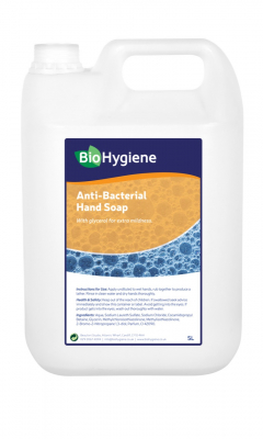 BIOHYGIENE ANTIBAC FRAGRANCED LIQUID BLUE HAND SOAP 5L