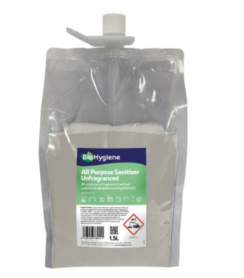 BIOHYGIENE ALL PURPOSE DOSING POUCH SANITISER 1.5L