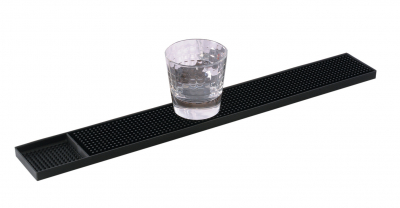 BLACK BAR MAT STRIP 500 X 76MM