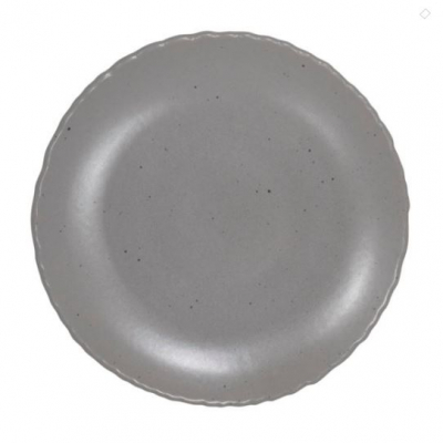 ARTISAN PEBBLE EROSION PLATE 21CM OX GREY