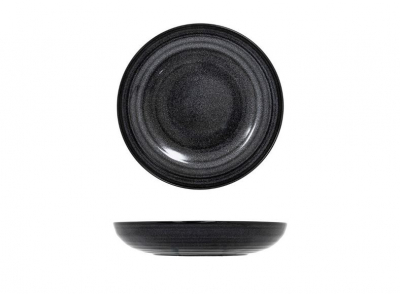 ARTISAN GRANITE BOWL COUPE DEEP 25CM BLACK
