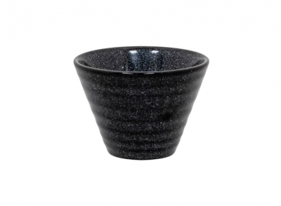 ARTISAN GRANITE BOWL CONICAL 11CM BLK