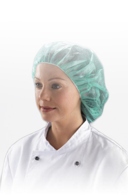 BOUFFANT MOB CAP - BLUE LARGE