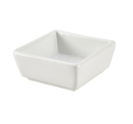 GENWARE PORCELAIN SQUARE DISH 8.5 X 3.5CM/ 3.25 X 1.4Inch
