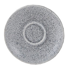 ARTISAN KERNOW STONEWARE GREY ESPRESSO SAUCER 11.5CM