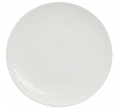 ARIANE PEEL WHITE COUPE FLAT PLATE 28CM