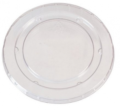 6OZ CLEAR PET LIDS FOR BAGASSE PORTION POTS X1500
