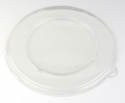 FLAT ROUND CLEAR LID 21CM X 150