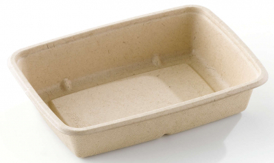 SABERT PULP 30OZ MEDIUM RECTANGLE CONTAINER