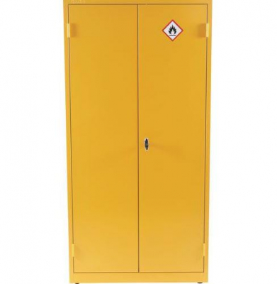 YELLOW CABINET FOR HAZARDOUS SUBSTANCES 1815 X 915 X 459MM