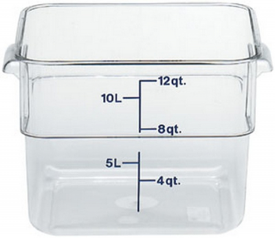 11.4LTR CAMBRO CLEAR STORAGE CONTAINERS