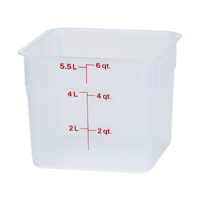 CAMBRO 5.7L TRANSLUCENT CAMSQUARE CONTAINER