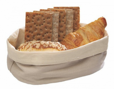 CANVAS PRESENTATION BAG (OVAL) 20X15CM/8X6Inch