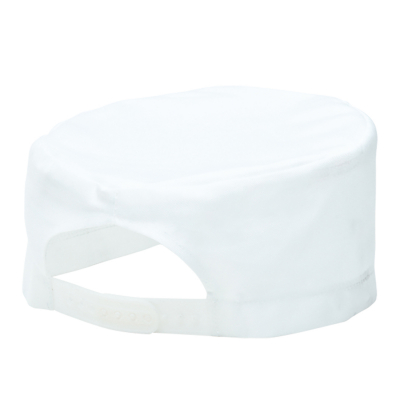 CHEFS SKULL CAP WHITE POLYCOTTON ADJUSTABLE