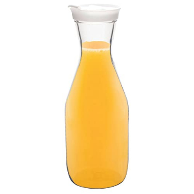 PLASTIC CARAFE WITH CLIP LID 1LTR