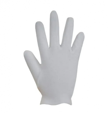 COTTON GLOVES WHITE (10PAIRS) MEDIUM
