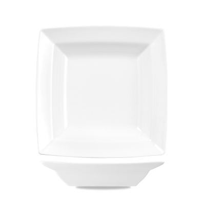 CHURCHILL ALCHEMY FINE CHINA WHITE ENERGY SQUARE PASTA BOWL 25OZ