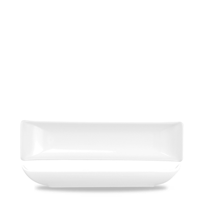 CHURCHILL ALCHEMY FINE CHINA WHITE BALANCE BUFFET BOAT DISH 25OZ