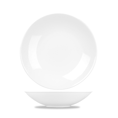 CHURCHILL ALCHEMY FINE CHINA WHITE BALANCE COUPE BOWL 8Inch
