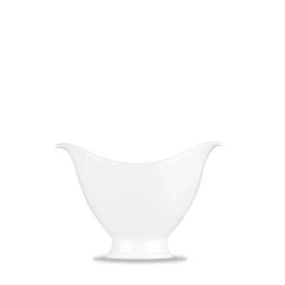 CHURCHILL ALCHEMY FINE CHINA WHITE BALANCE FOOTED SOUP BOWL 12OZ