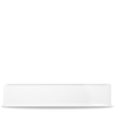 CHURCHILL ALCHEMY FINE CHINA WHITE BALANCE RECTANGULAR BUFFET TRAY 18.1X3.9Inch