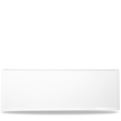 CHURCHILL ALCHEMY FINE CHINA WHITE BALANCE RECTANGULAR BUFFET TRAY 22.8X7.9Inch