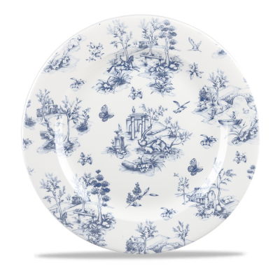 CHURCHILL SUPER VITRIFIED VINTAGE PRINTS PRAGUE TOILE PLATE 12Inch