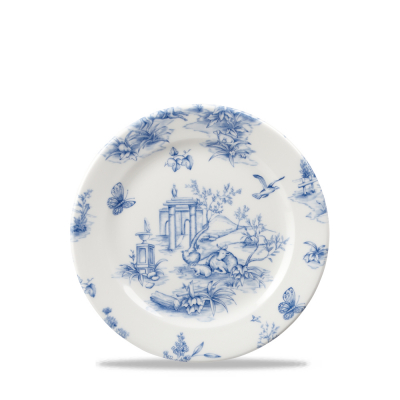 CHURCHILL SUPER VITRIFIED VINTAGE PRINTS PRAGUE TOILE PLATE 6.7Inch