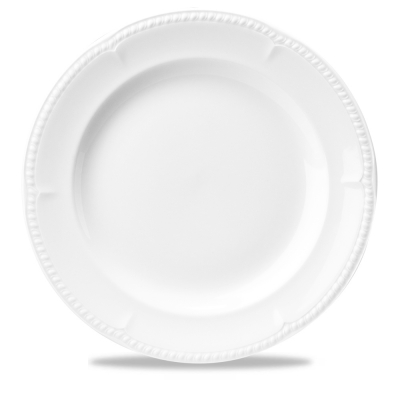 CHURCHILL SUPER VITRIFIED BUCKINGHAM WHITE PLATE 12Inch