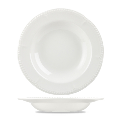 CHURCHILL SUPER VITRIFIED BUCKINGHAM WHITE PASTA BOWL 22OZ