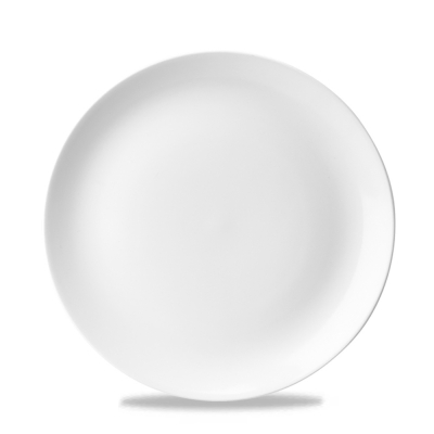 CHURCHILL SUPER VITRIFIED EVOLVE WHITE COUPE PLATE 8.5Inch