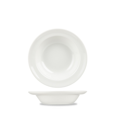 CHURCHILL SUPER VITRIFIED WHITE RIMMED FRUIT BOWL 6.7OZ