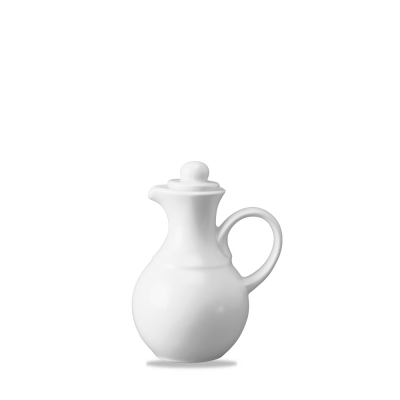 CHURCHILL SUPER VITRIFIED WHITE VINEGAR/OIL BOTTLE 5.6OZ