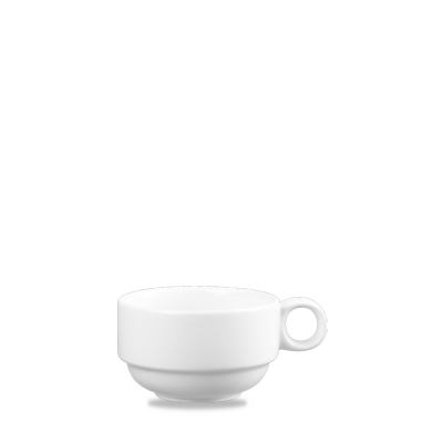 CHURCHILL SUPER VITRIFIED WHITE PROFILE STACKING CUP 7OZ