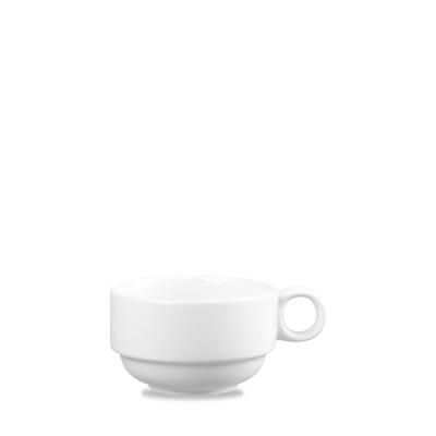 CHURCHILL SUPER VITRIFIED WHITE PROFILE STACKING CUP 9.9OZ