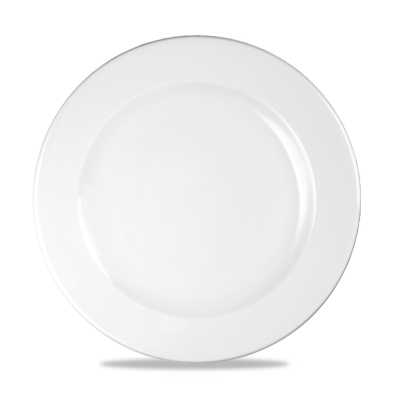 CHURCHILL SUPER VITRIFIED WHITE PROFILE PLATE 10.3Inch