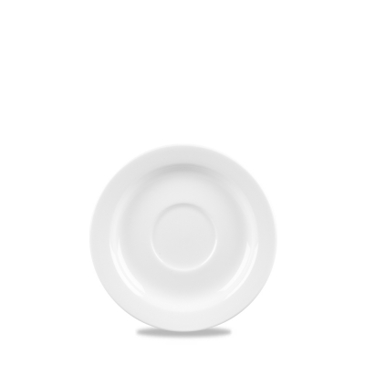 CHURCHILL SUPER VITRIFIED WHITE PROFILE SAUCER 5Inch