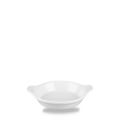 CHURCHILL WHITE COOKWARE MINI ROUND EARED DISH WHCWRE6N1