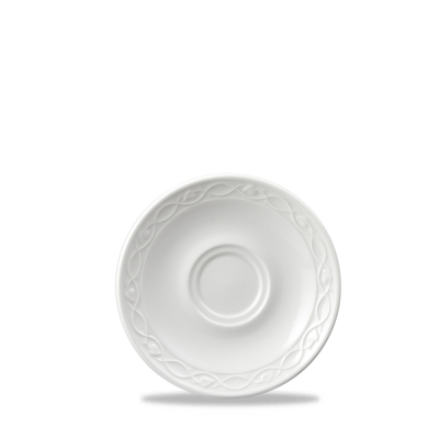 CHURCHILL SUPER VITRIFIED CHATEAU WHITE SAUCER 5.4Inch