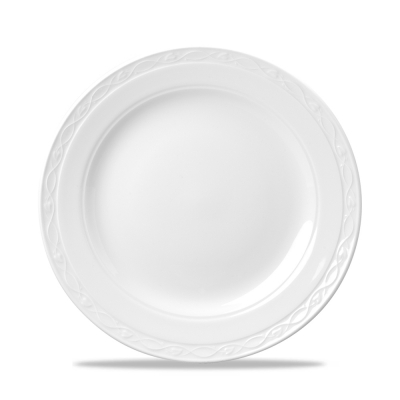 CHURCHILL SUPER VITRIFIED CHATEAU WHITE PLATE 10Inch