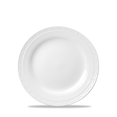 CHURCHILL SUPER VITRIFIED CHATEAU WHITE PLATE 6.5Inch