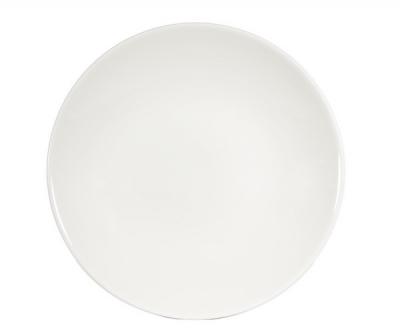 CHURCHILL SUPER VITRIFIED WHITE PROFILE COUPE PLATE 11Inch