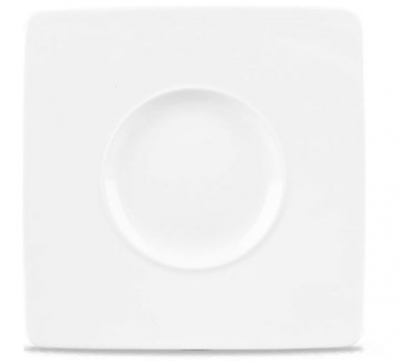 CHURCHILL ALCHEMY FINE CHINA AMBIENCE SQUARE WIDE RIM PLATE 8.3Inch