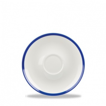 CHURCHILL SUPER VITRIFIED RETRO BLUE COUPE SAUCER 6.3Inch