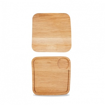 CHURCHILL ART DE CUISINE OAK WOOD SQUARE BOARD 10Inch